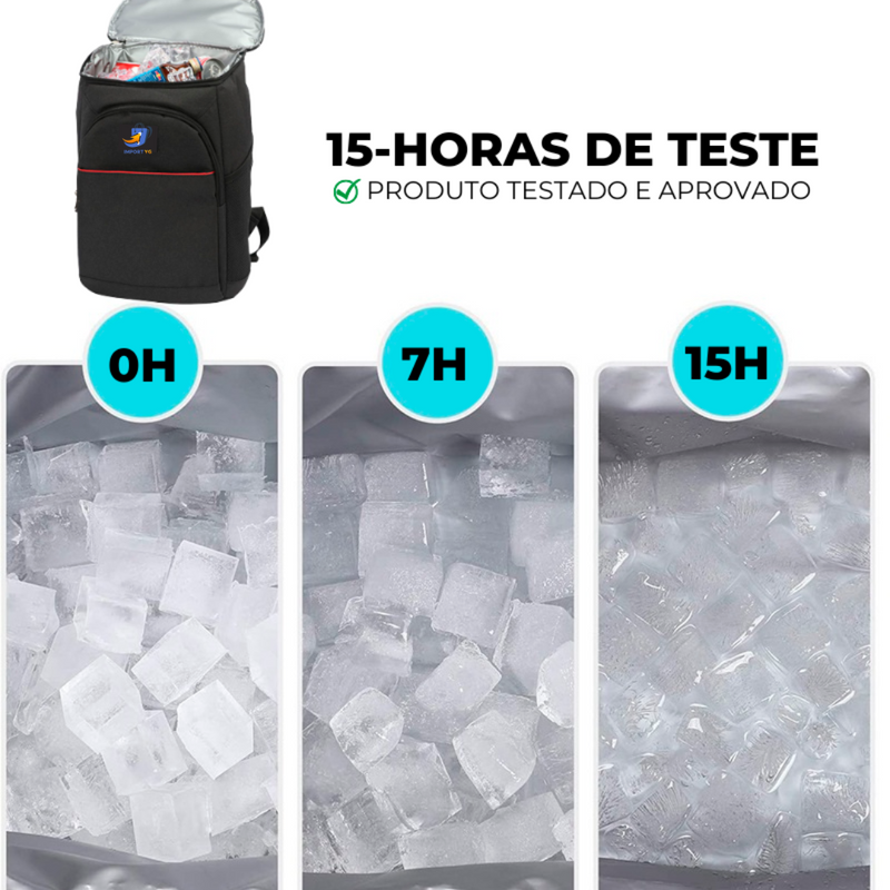 Mochila Thermal Bag® MAX - Sua Bebida Gelada por até 18 horas + Abridor de BRINDE