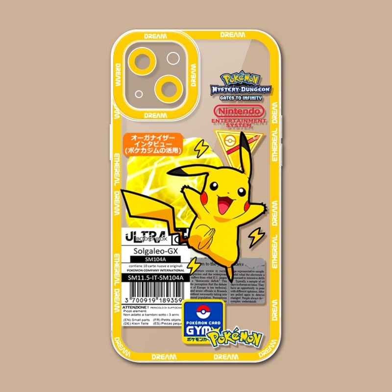 Capa para celular Japão Anime Pokemon Pikachu Roxo Gengar Psyduck Compre 1 Ganhe Outra Gratis