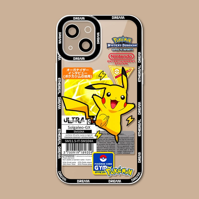 Capa para celular Japão Anime Pokemon Pikachu Roxo Gengar Psyduck Compre 1 Ganhe Outra Gratis