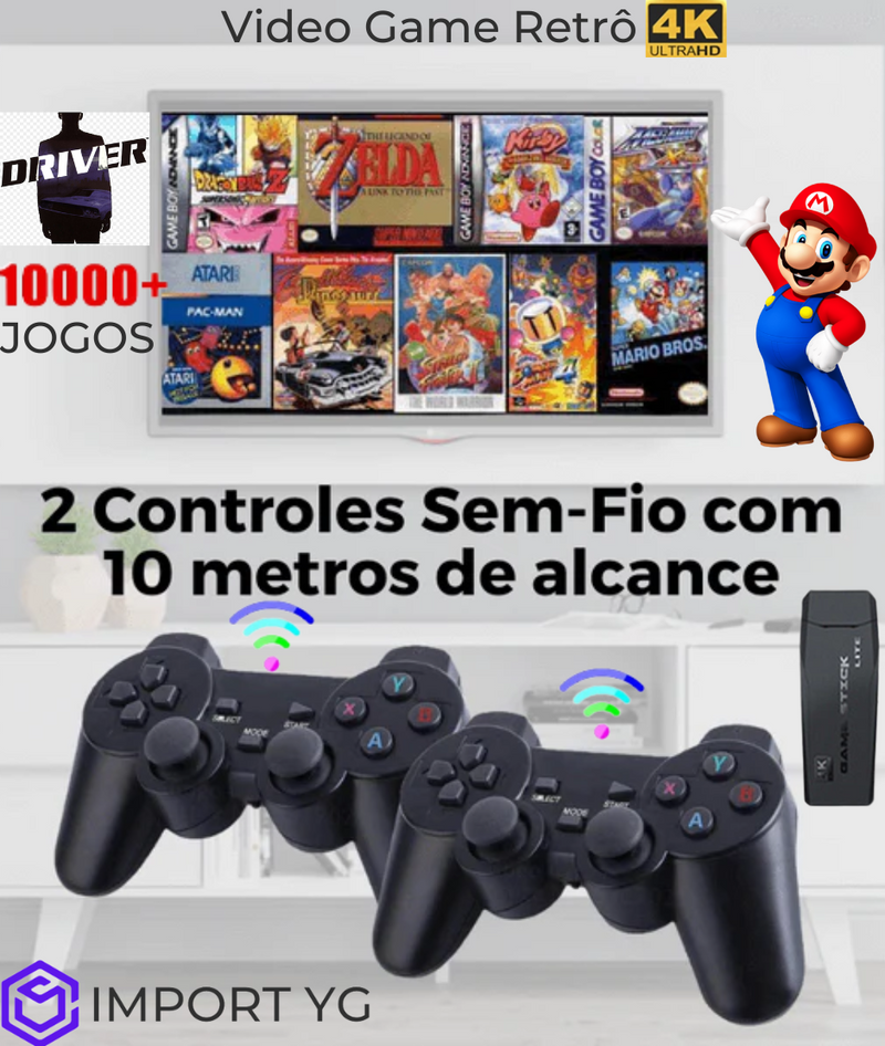 RetroGame® - Mais de 10 Mil Jogos para Aproveitar