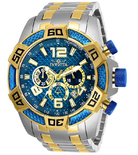 Invicta Men's Pro Diver Two Tone Quartz Correia de aço inoxidável ouro, 26