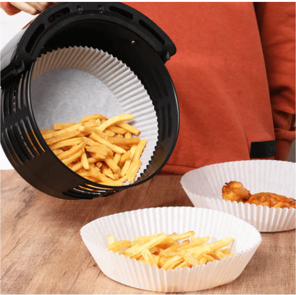 Protetor Anti-Sujeira Air Fryer Forro de Papel Antiaderente e Descartável