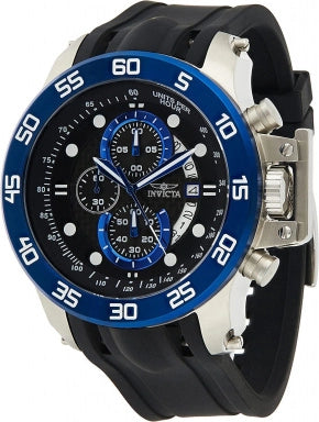 Invicta Relógio masculino I-Force mostrador analógico quartzo japonês preto, Azul, 51mm, 19252