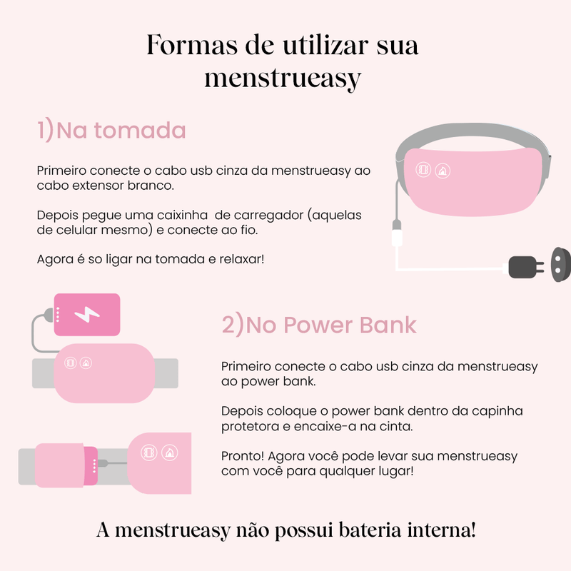 MenstruEasy® Almofada de Aquecimento Portátil, Sem Fio Almofada de Aquecimento Menstrual, Elétrico Aquecimento do Cinturão do útero para Alívio