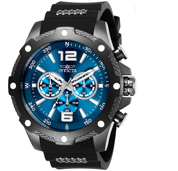 Invicta Relógio masculino Force de quartzo de aço inoxidável com pulseira de poliuretano modelo: 27272